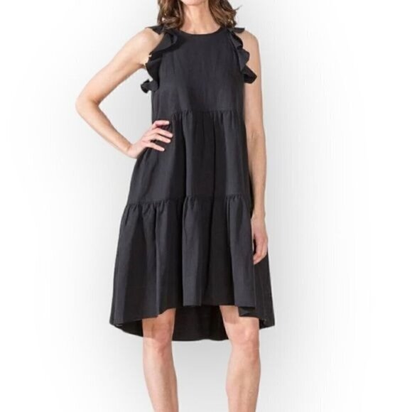 Ulla Johnson Sienna Midi Dress, Size 2, Jet Black